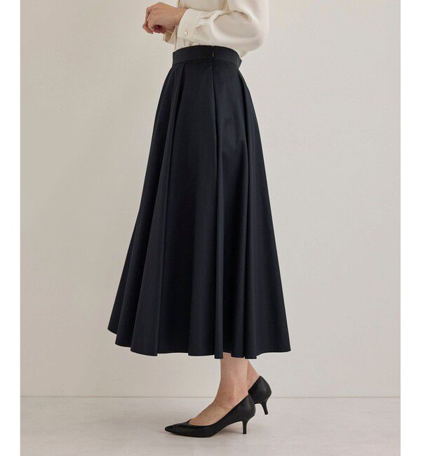 ROPE「【洗える】ドライコットンフォルムフレアスカート/セレモニー・通勤対応」|スカート|