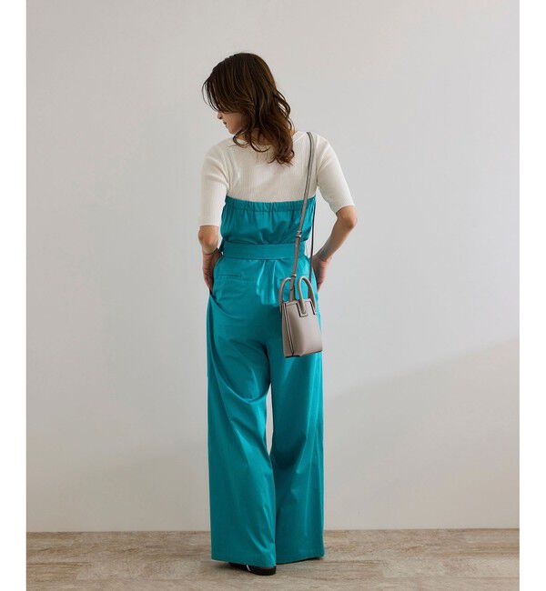 ROPE「コットンサテンオールインワン/洗える」|オールインワン|