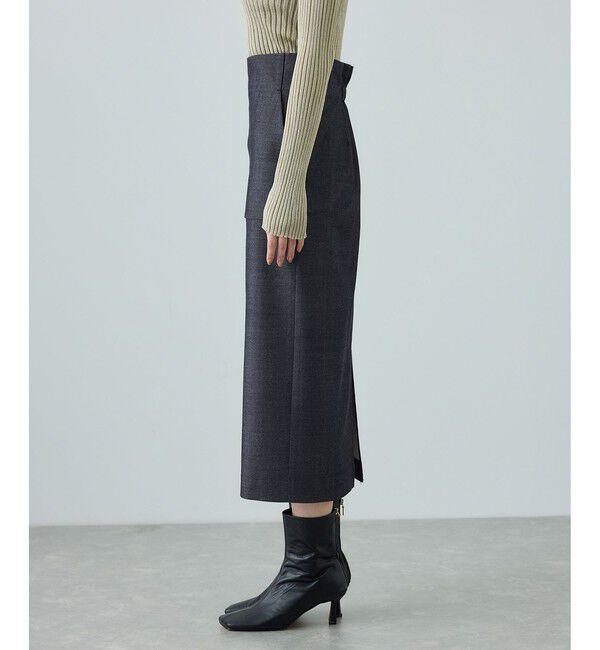 ROPE「[美人スカート]トリアセツイル ポケット付きタイトスカート(デニムライク)/イージーケア・セットアップ対応」|スカート|