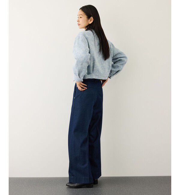 ROPE「ツイードノーカラージャケット」|ノーカラージャケット|