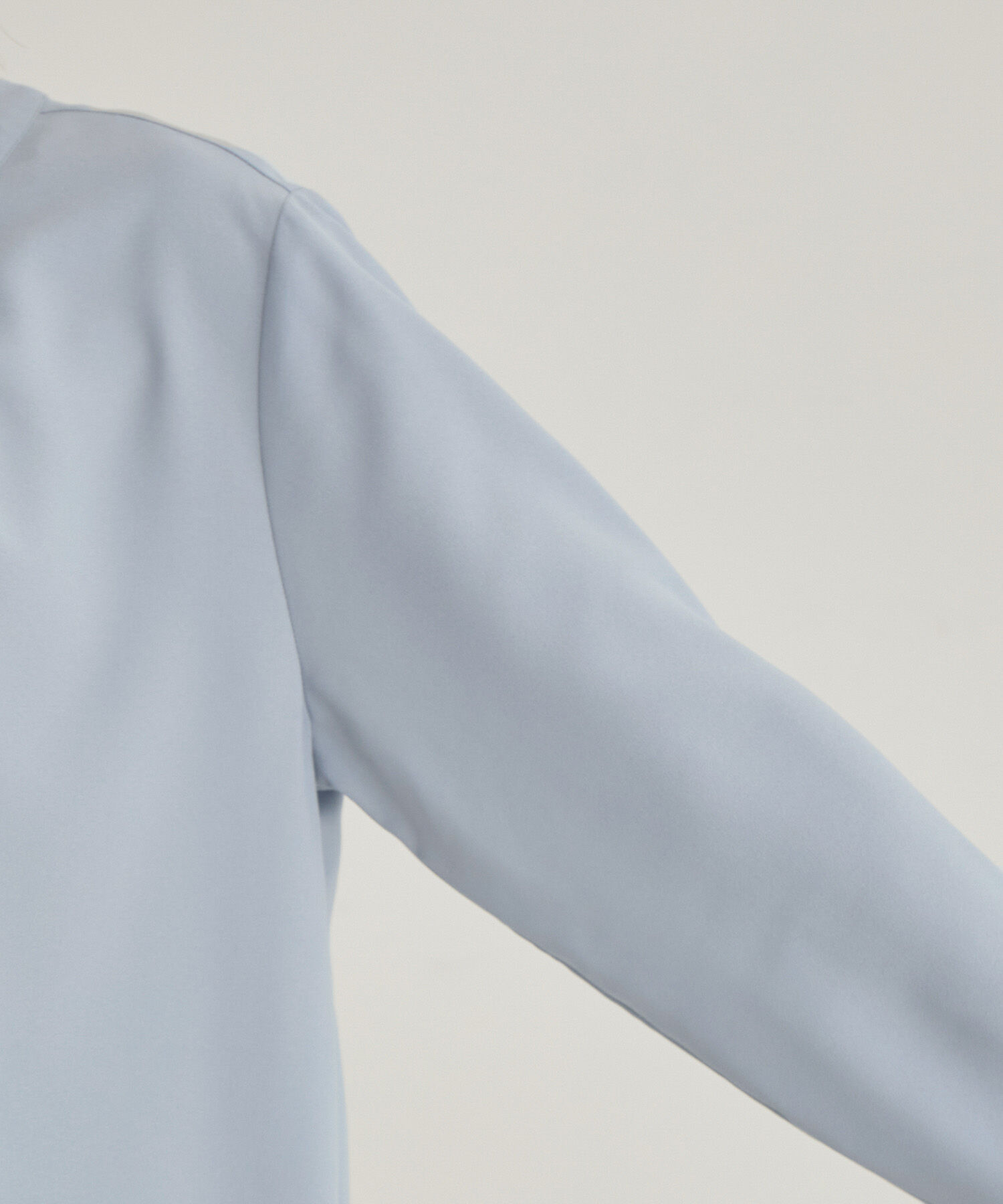 VIS「【洗える・EASYCARE】フロントタック長袖ブラウス【sustainable】」|シャツ・ブラウス|