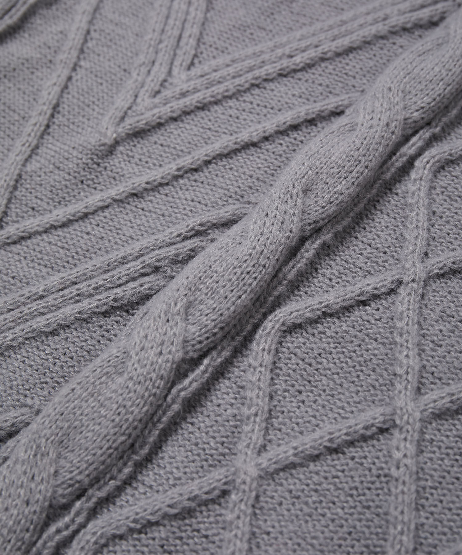 VIS「【洗える】オフショルケーブル編みワンピース」|ワンピース|