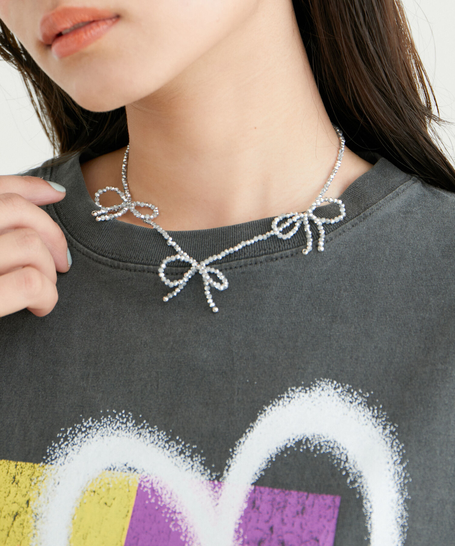 VIS「ビーズリボンネックレス」|ネックレス|その他(99)