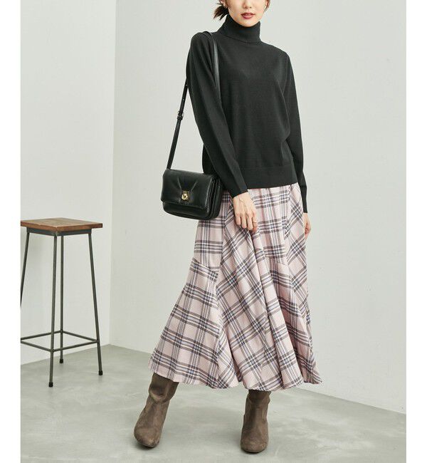 Rope&rsquo;Picnic「チェックボリュームスカート」|スカート|