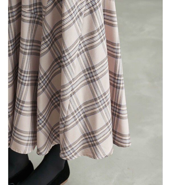 Rope&rsquo;Picnic「チェックボリュームスカート」|スカート|