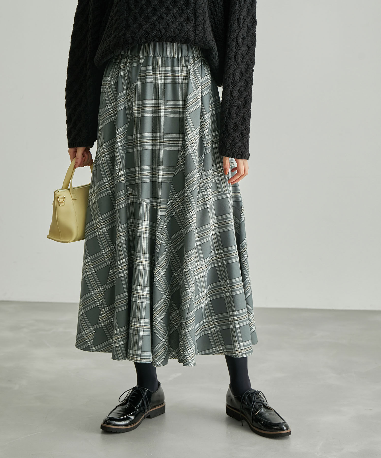 Rope&rsquo;Picnic「チェックボリュームスカート」|スカート|