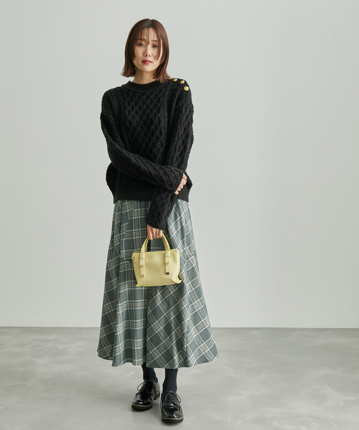 Rope&rsquo;Picnic「チェックボリュームスカート」|スカート|