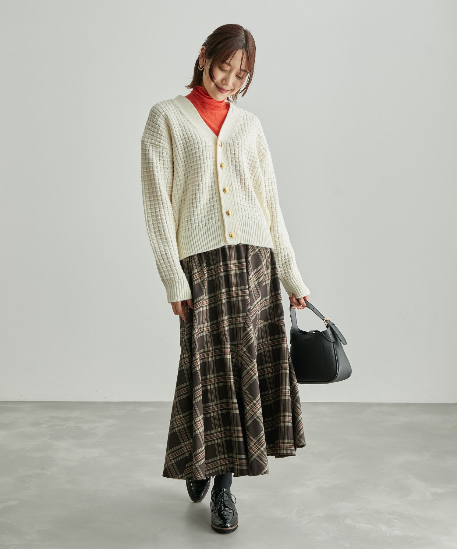 Rope&rsquo;Picnic「チェックボリュームスカート」|スカート|