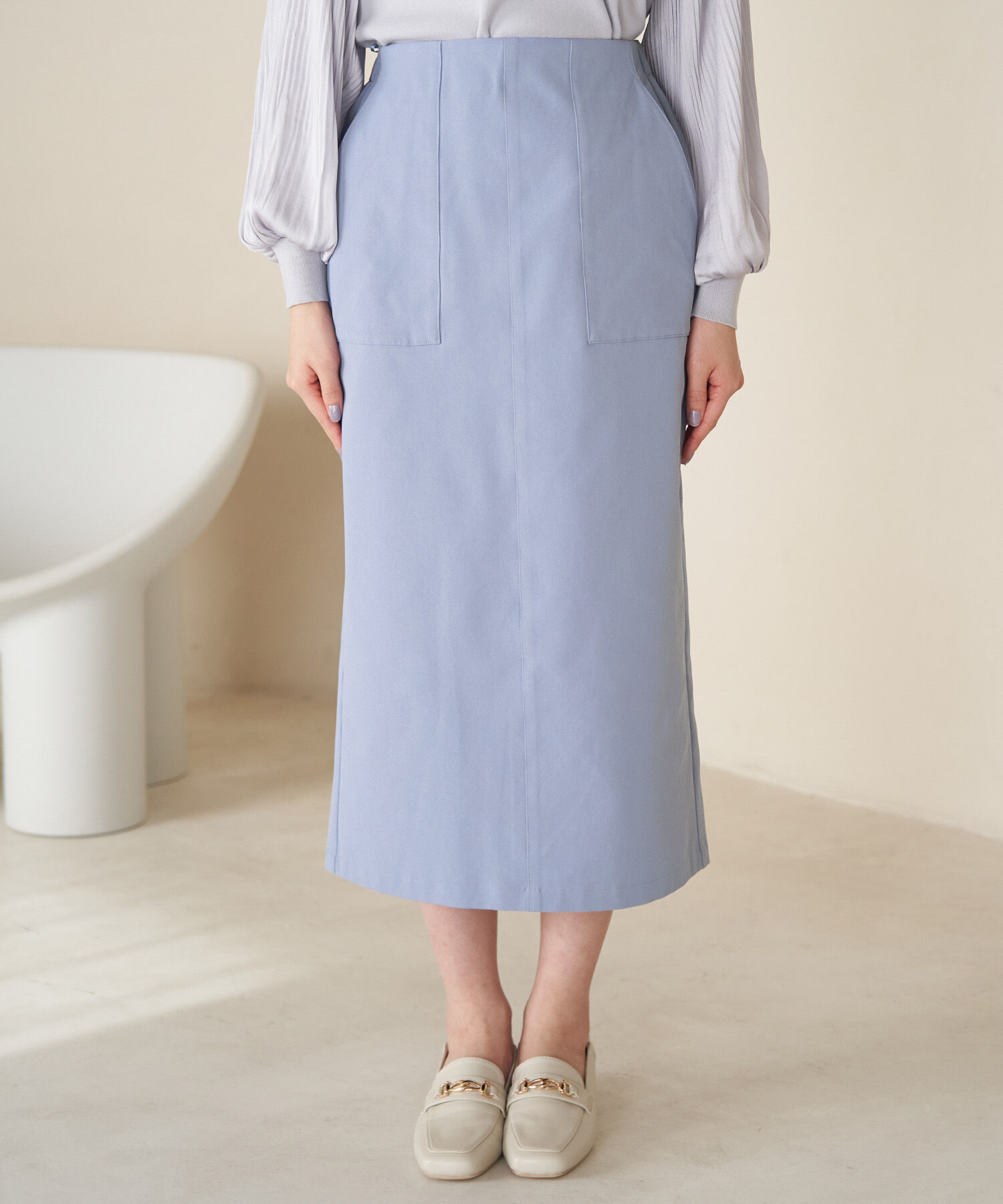 Rope&rsquo;Picnic「ストレッチIラインスカート」|スカート|