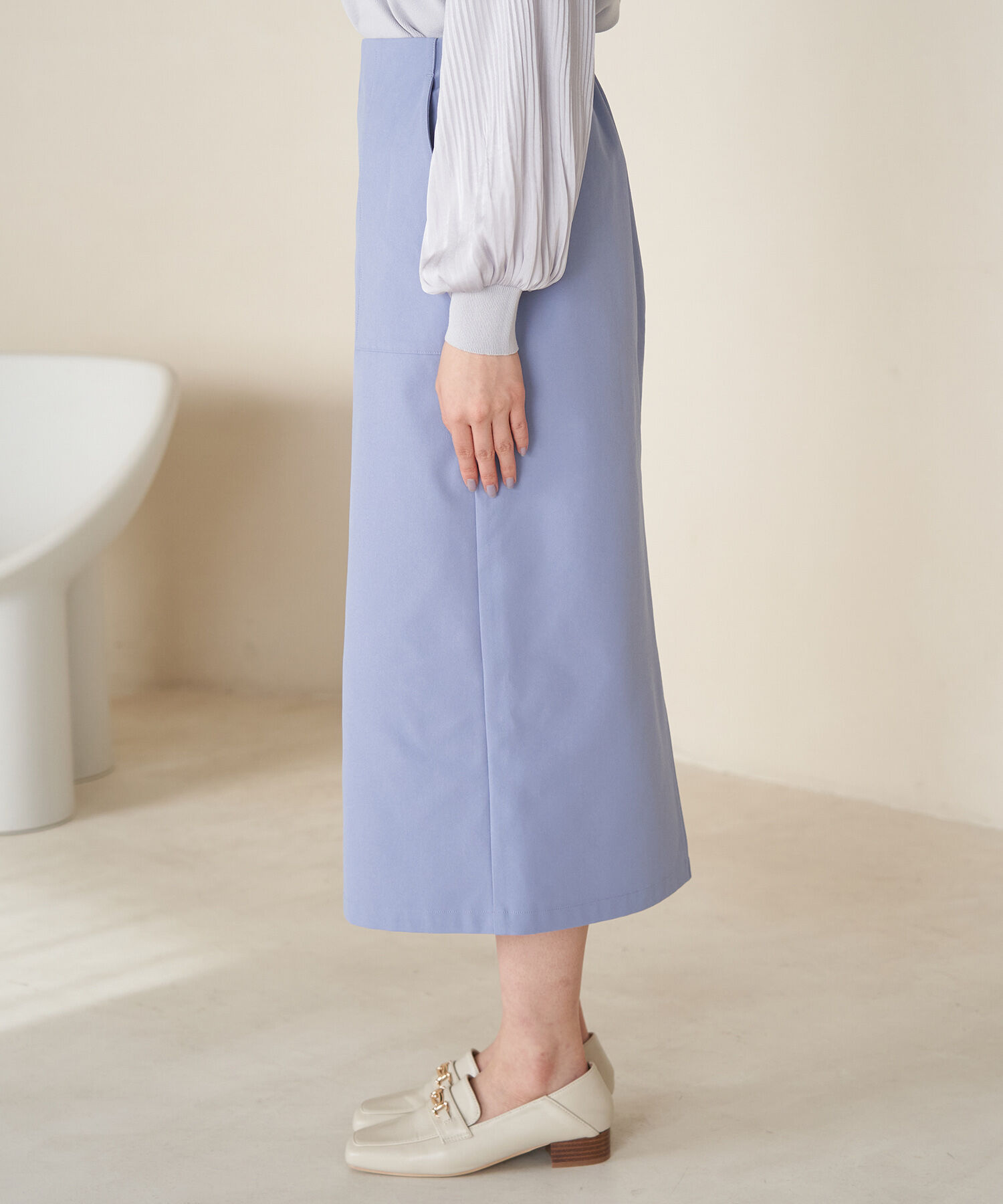 Rope&rsquo;Picnic「ストレッチIラインスカート」|スカート|