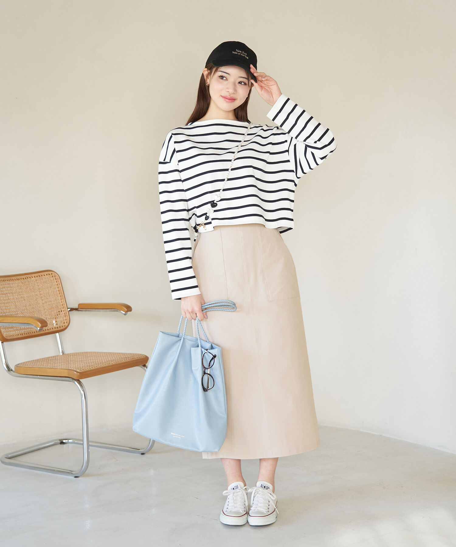 Rope&rsquo;Picnic「ストレッチIラインスカート」|スカート|