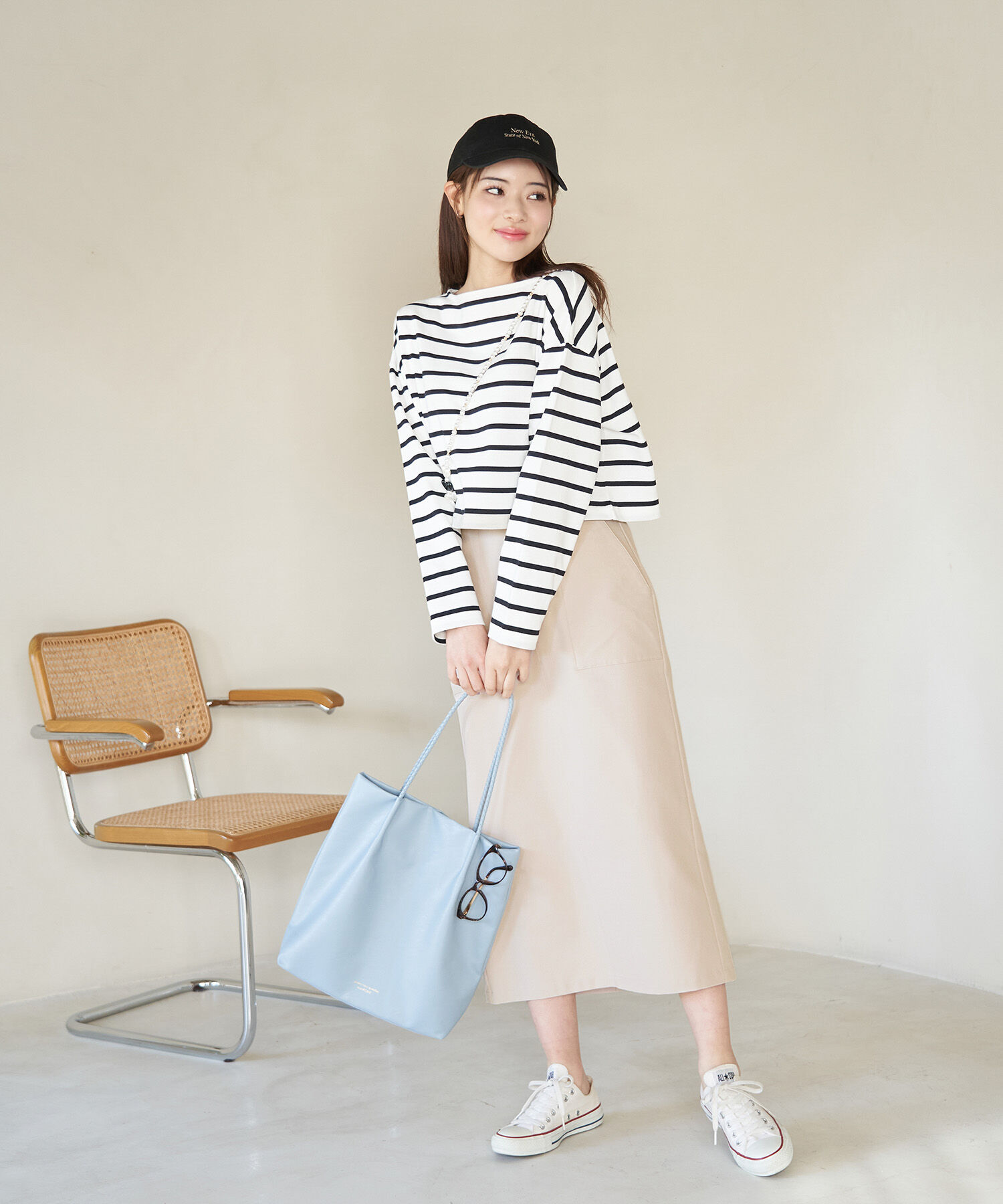 Rope&rsquo;Picnic「ストレッチIラインスカート」|スカート|