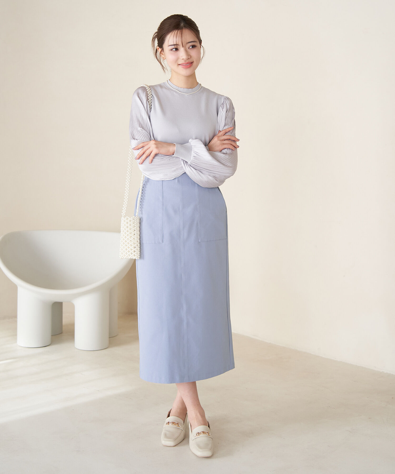 Rope&rsquo;Picnic「ストレッチIラインスカート」|スカート|