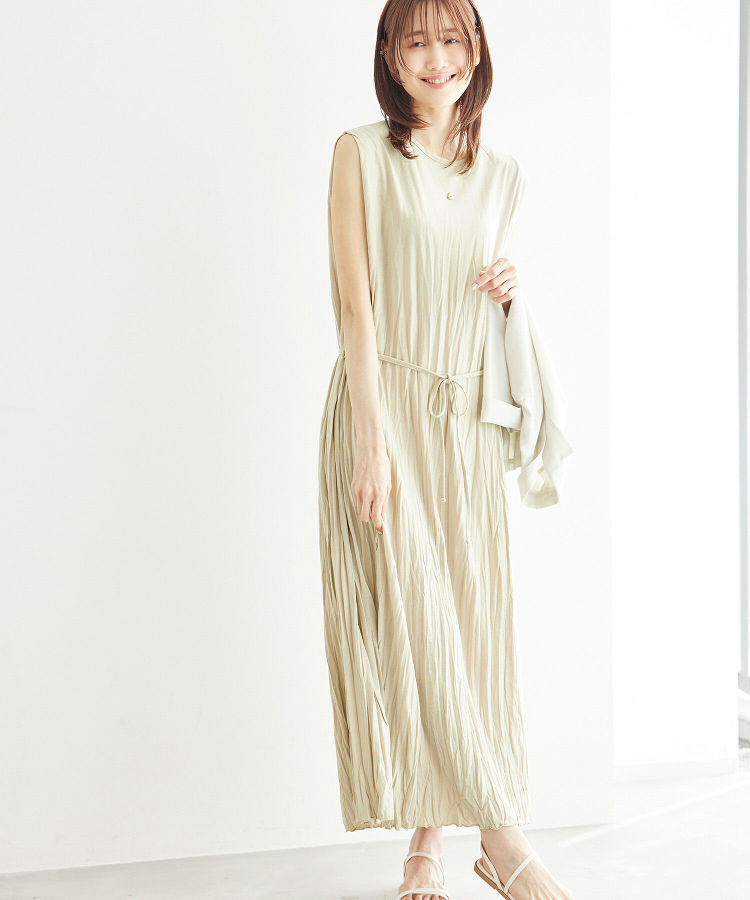 Rope&rsquo;Picnic「カットプリーツワンピース」|ワンピース|