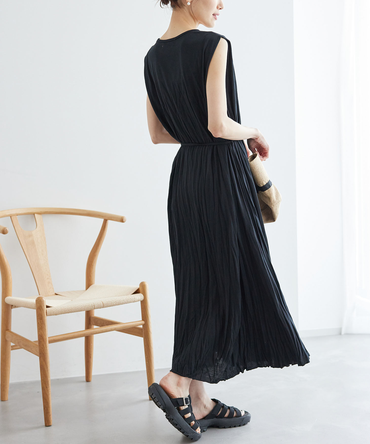 Rope&rsquo;Picnic「カットプリーツワンピース」|ワンピース|