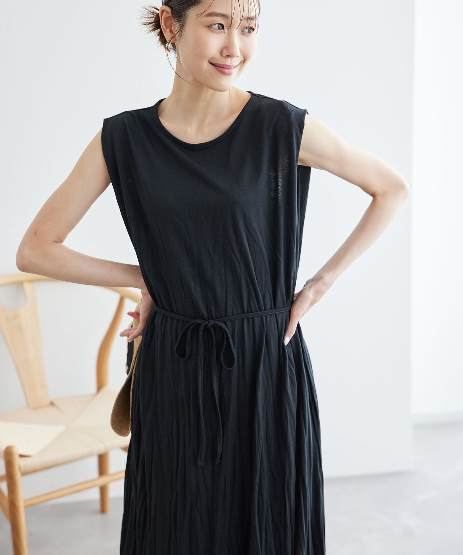 Rope&rsquo;Picnic「カットプリーツワンピース」|ワンピース|