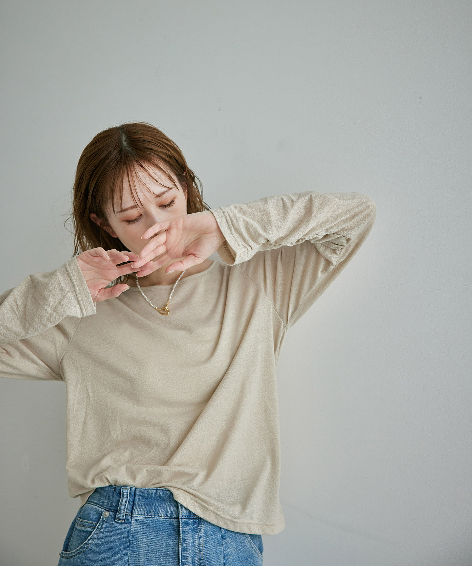 Rope&rsquo;Picnic「シアーラメインナーカットソー」|Tシャツ・カットソー|