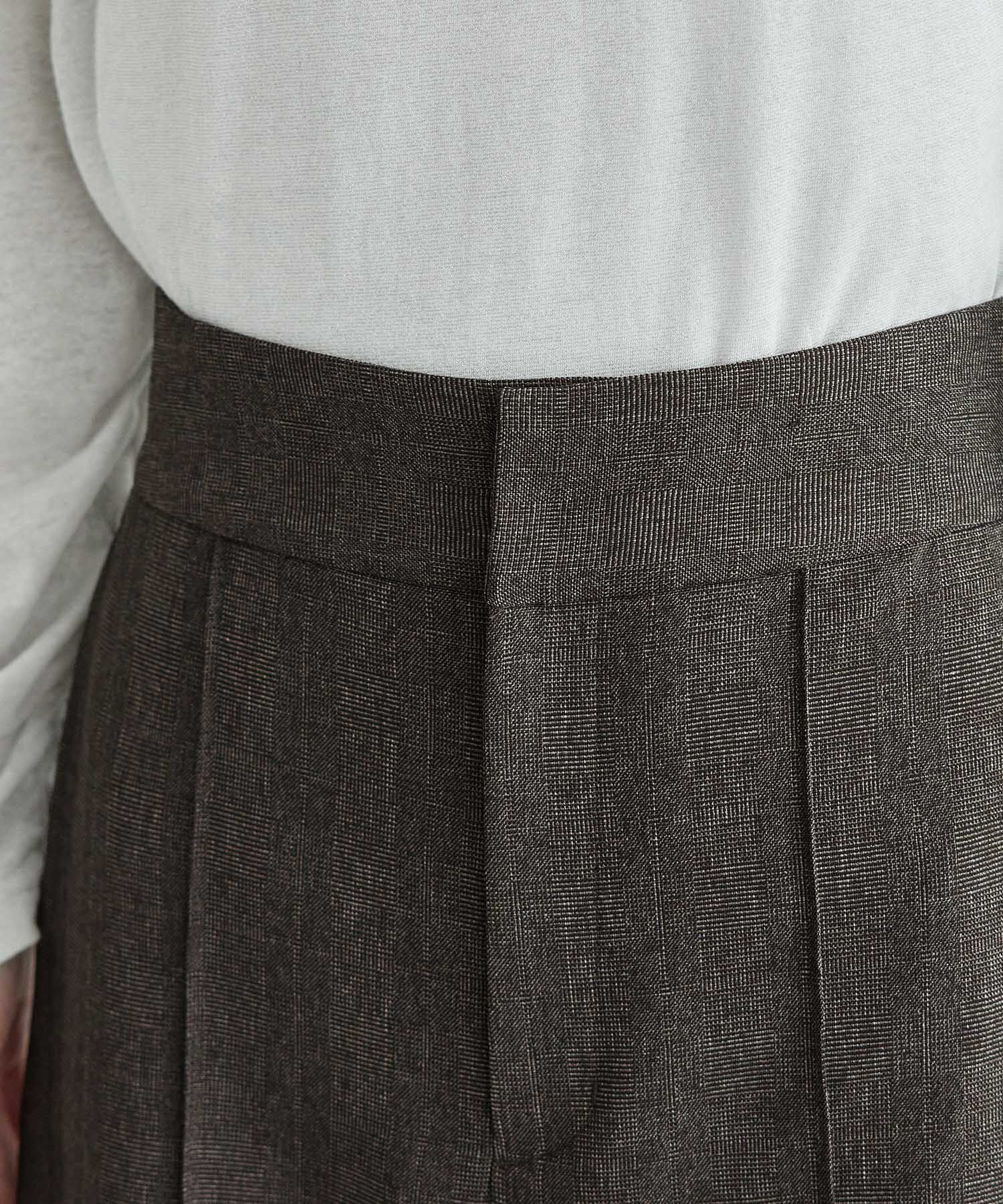 Rope&rsquo;Picnic「ウールライクサージワイドパンツ/セットアップ対応・リンクコーデ」|チノ|