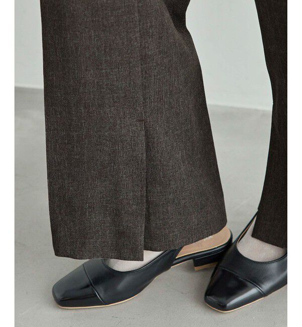 Rope&rsquo;Picnic「ウールライクサージワイドパンツ/セットアップ対応・リンクコーデ」|チノ|