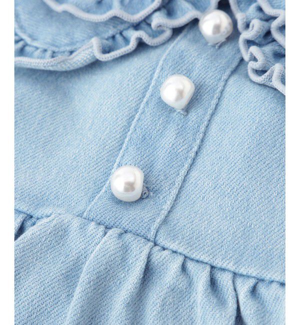 ROPE PICNIC PASSAGE「【DOG】襟付きデニムワンピース」|その他|