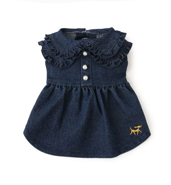 ROPE PICNIC PASSAGE「【DOG】襟付きデニムワンピース」|その他|