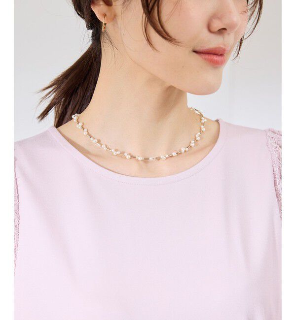 ROPE PICNIC PASSAGE「パールデザインショートネックレス」|ネックレス|