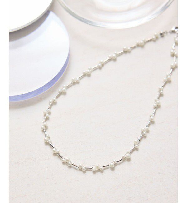 ROPE PICNIC PASSAGE「パールデザインショートネックレス」|ネックレス|シルバー