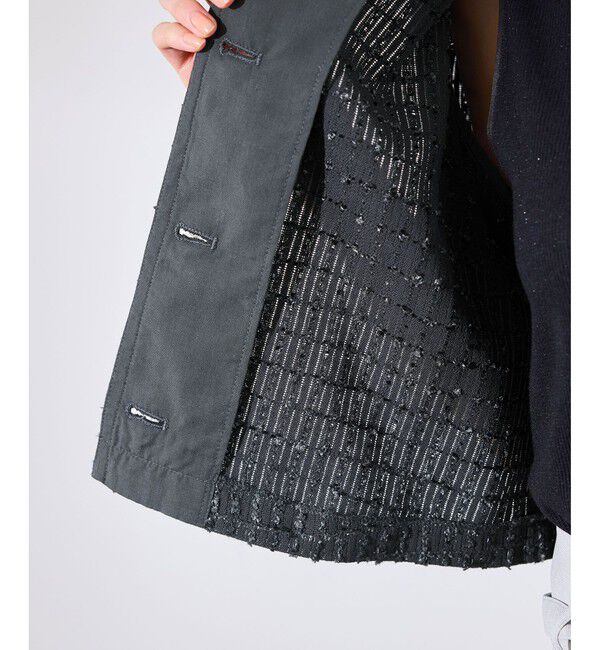 Rope&rsquo;Picnic「【サマー・ツイード】金ボタンカーディジャケット」|ノーカラージャケット|