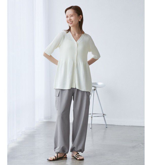 Rope&rsquo;Picnic「【UVカット・接触冷感・イージーケア】イージーカーゴパンツ」|カーゴ|