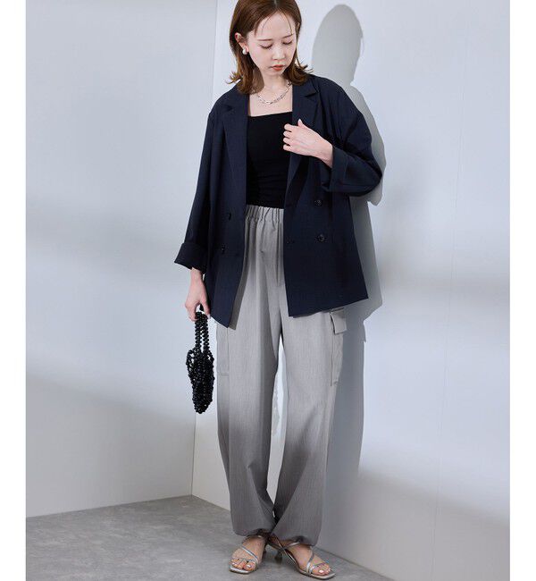 Rope&rsquo;Picnic「【UVカット・接触冷感・イージーケア】イージーカーゴパンツ」|カーゴ|