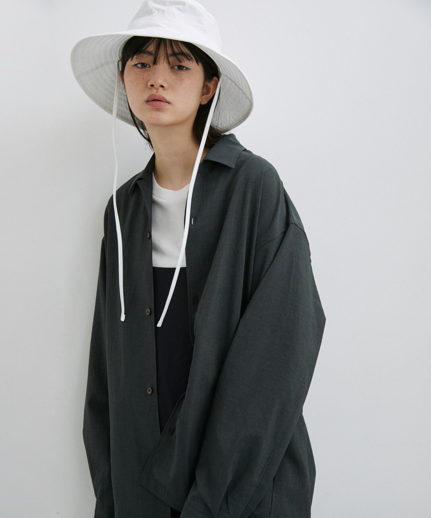 ADAM ET ROPE'「【RIRANCHA/リランチェ】ワイドシルエット シャツジャケット / 速乾 / 冷感 / イージーケア / ユニセックス」|ブルゾン・スタジャン|