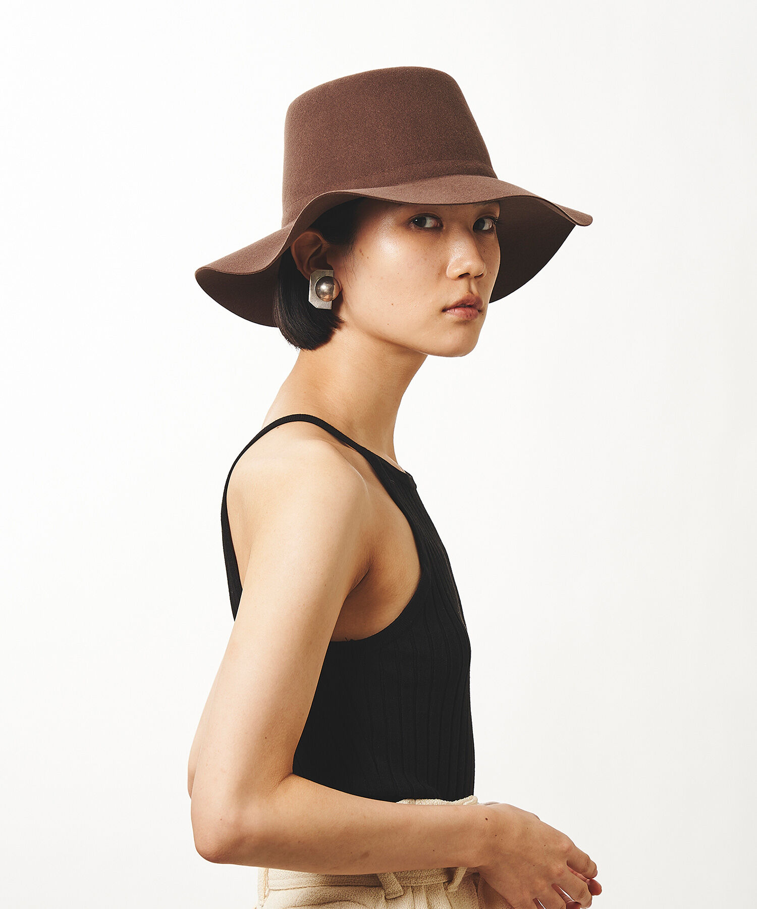 ADAM ET ROPE'「【La Maison de Lyllis】FINERA」|ハット|ブラウン(22)