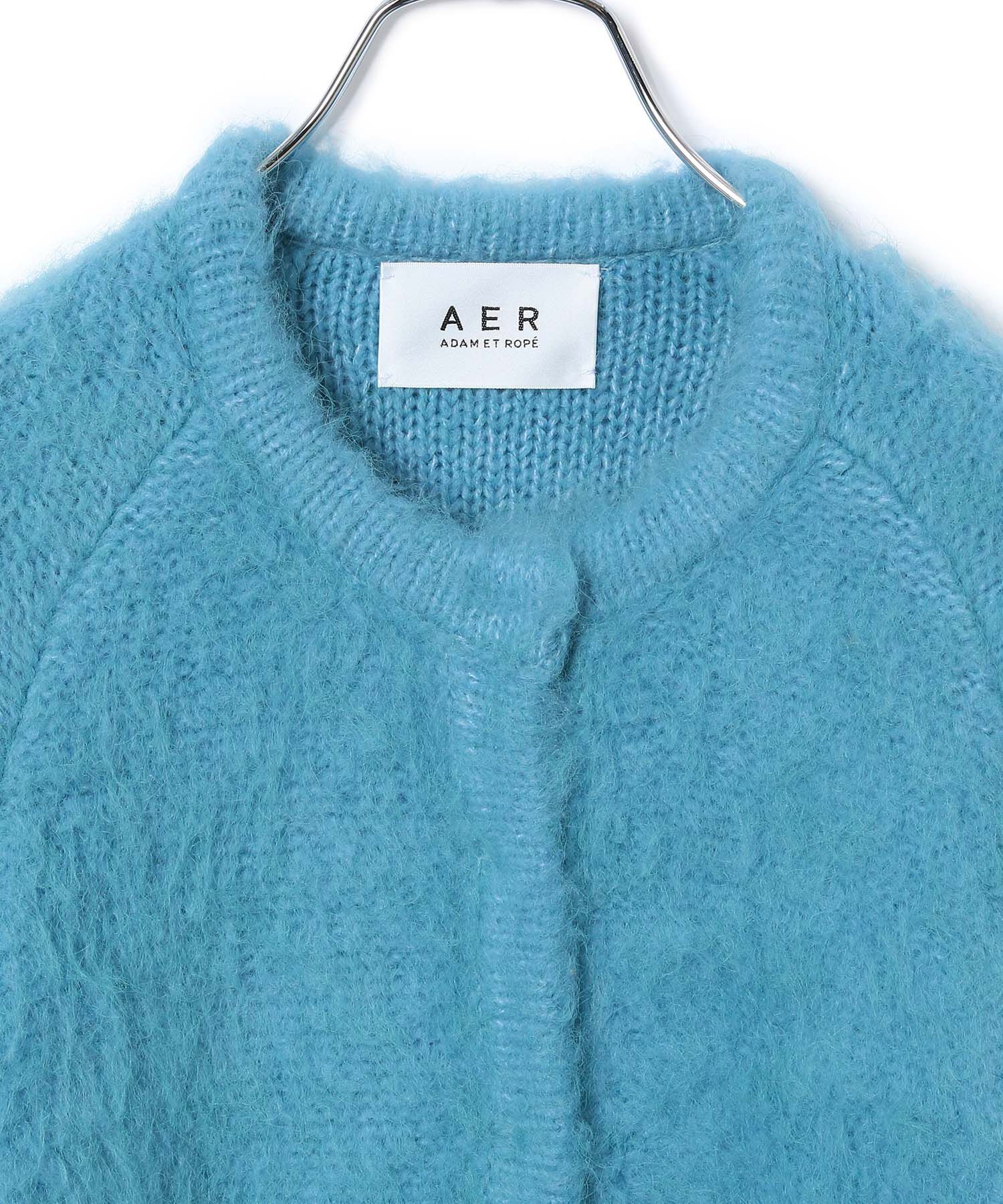 ADAM ET ROPE'「【WEB限定(一部店舗展開あり)】ファーニットミドルカーディガン」|カーディガン|