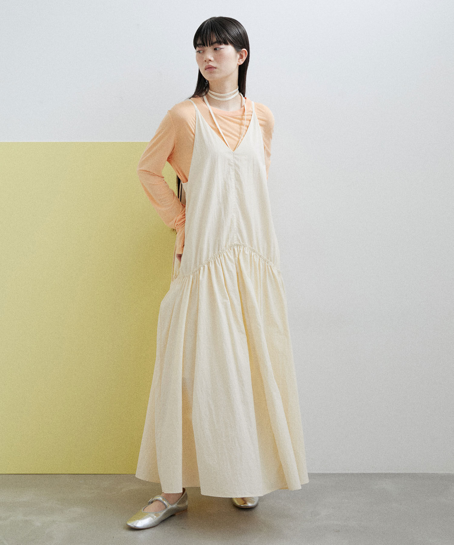 ADAM ET ROPE'「【WEB限定】フレアキャミワンピース」|ワンピース|