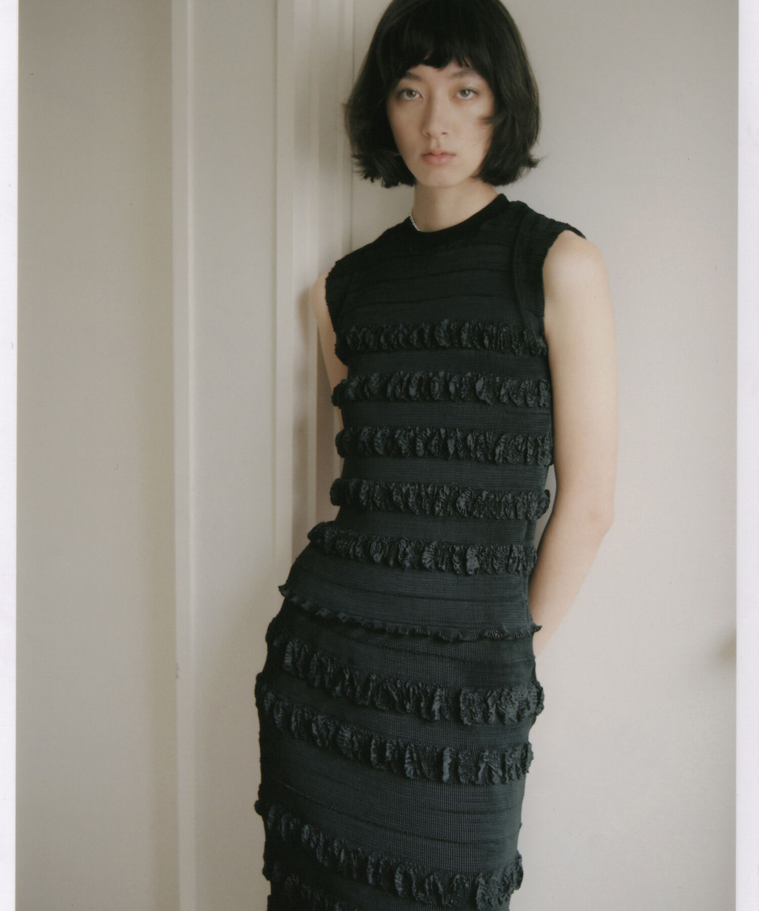 ADAM ET ROPE'「【セットアップ対応】マドレーヌプリーツトップス」|Tシャツ・カットソー|