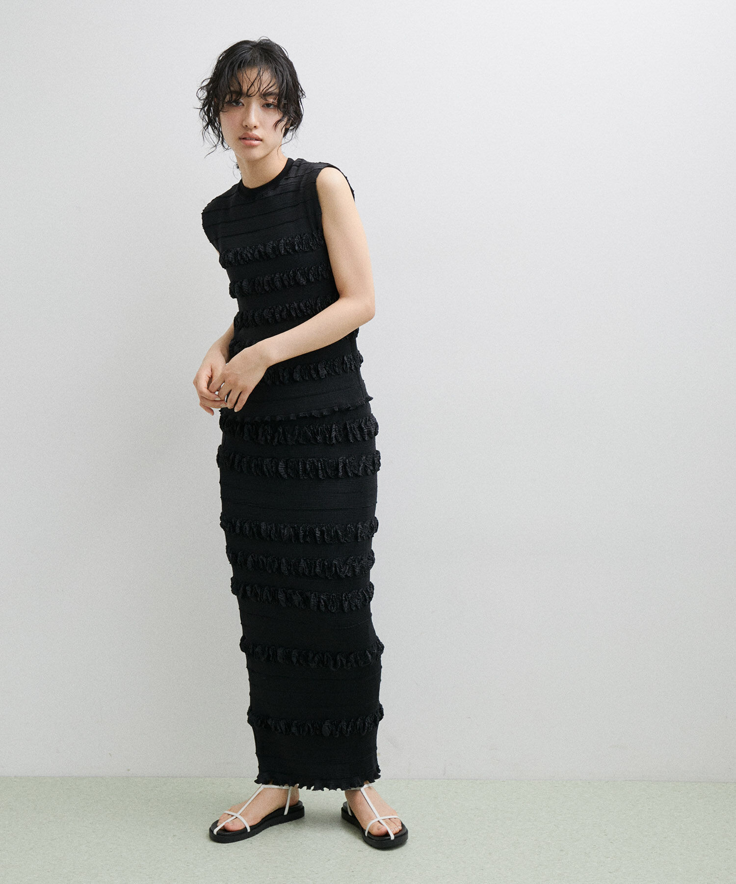 ADAM ET ROPE'「【セットアップ対応】マドレーヌプリーツトップス」|Tシャツ・カットソー|