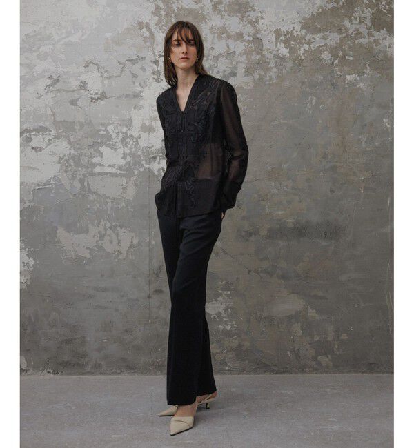 ADAM ET ROPE'「【EMOELLE】ソモウイージーパンツ」|チノ|