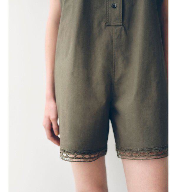 ADAM ET ROPE'「レースシャツロンパース」|オールインワン|