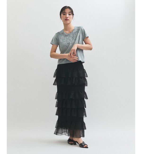 ADAM ET ROPE'「シアーフリルスカート」|スカート|