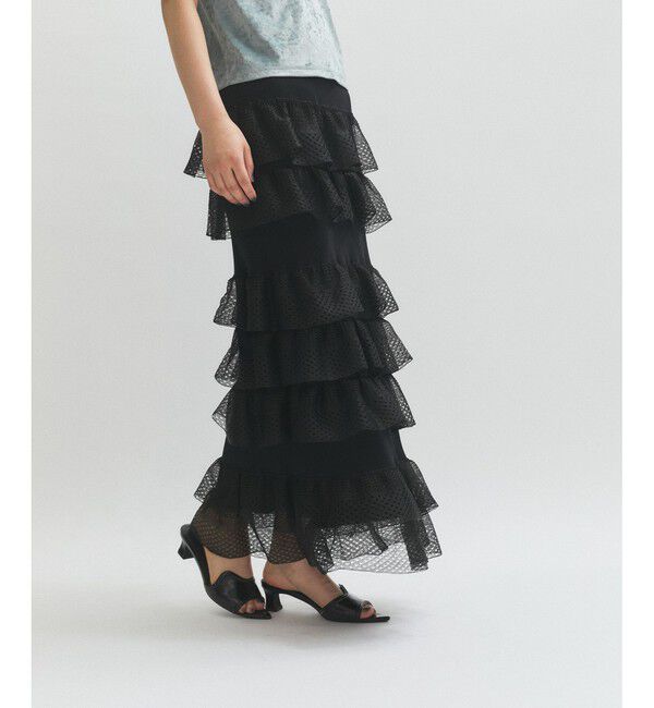 ADAM ET ROPE'「シアーフリルスカート」|スカート|