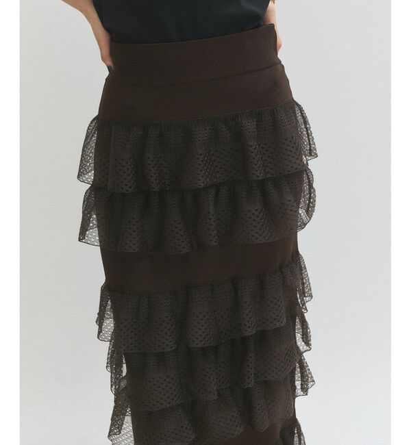 ADAM ET ROPE'「シアーフリルスカート」|スカート|