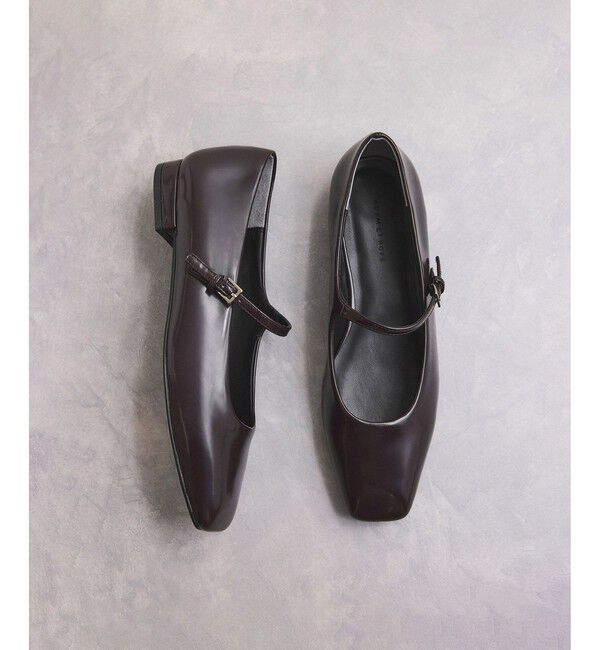 ADAM ET ROPE'「メリージェーンスクエアパンプス」|パンプス|ブラウン(20)