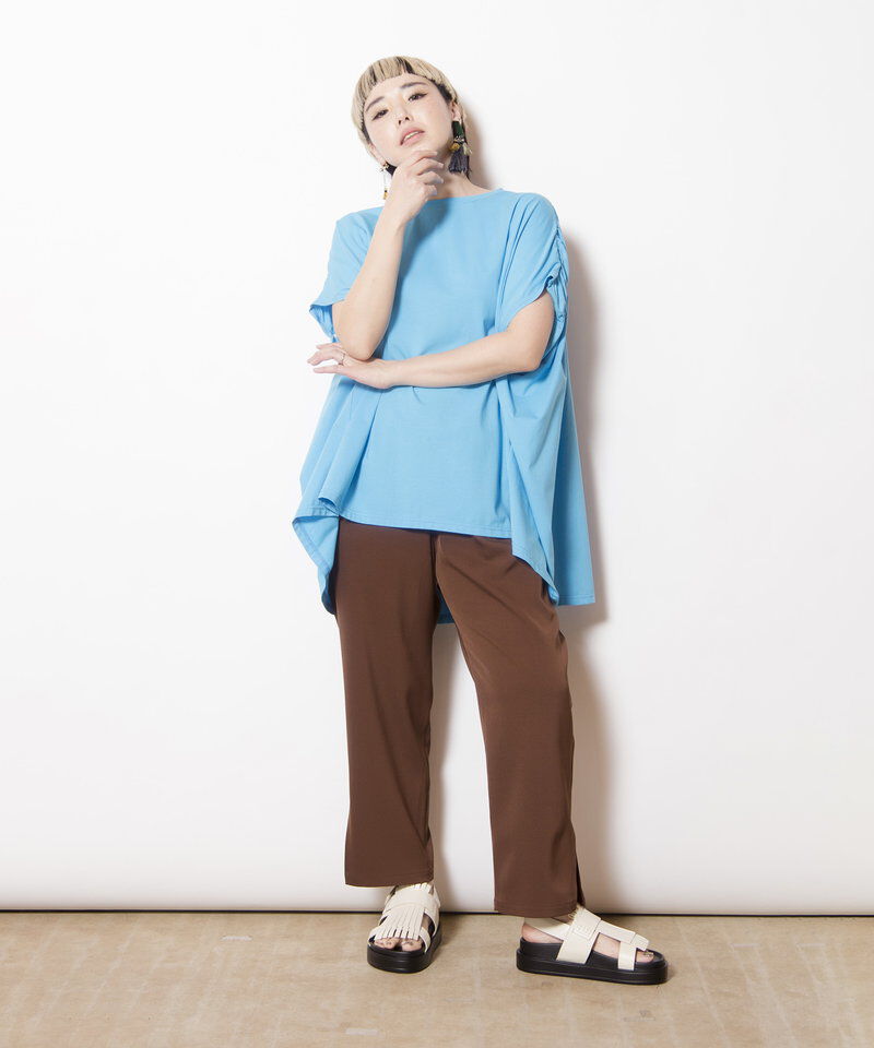  「バックギャザーTシャツ」|Tシャツ・カットソー|