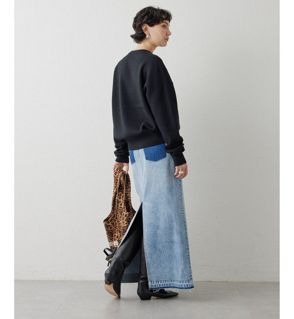  「ボタンデニムスカート」|スカート|