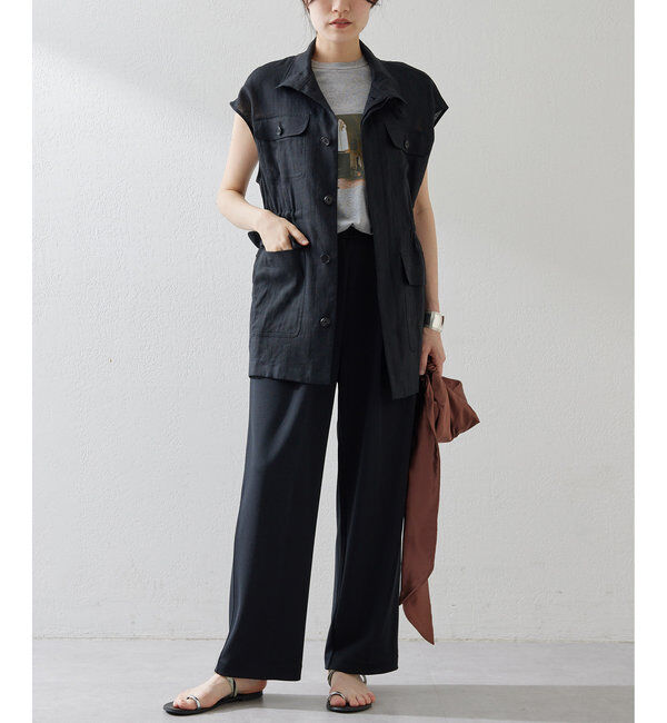  「カットジョーゼットパンツ」|チノ|