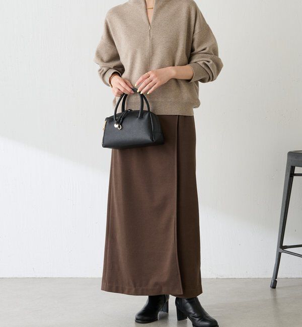  「ジップスウェットライクニット」|ニット・セーター|