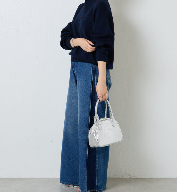  「ジップスウェットライクニット」|ニット・セーター|