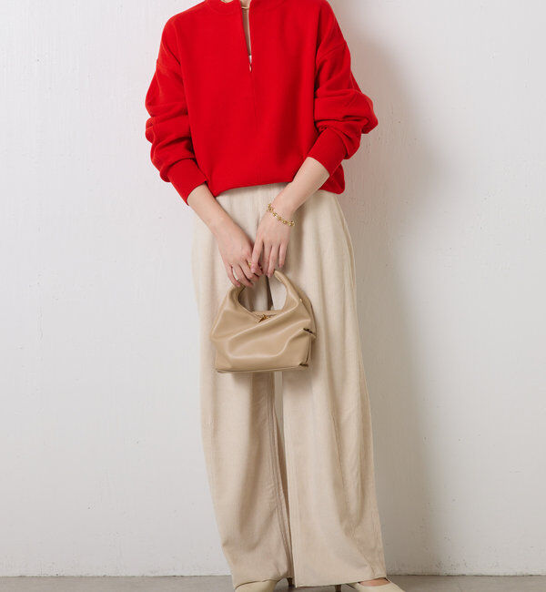  「ジップスウェットライクニット」|ニット・セーター|