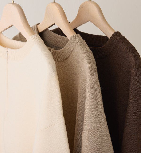  「ジップスウェットライクニット」|ニット・セーター|