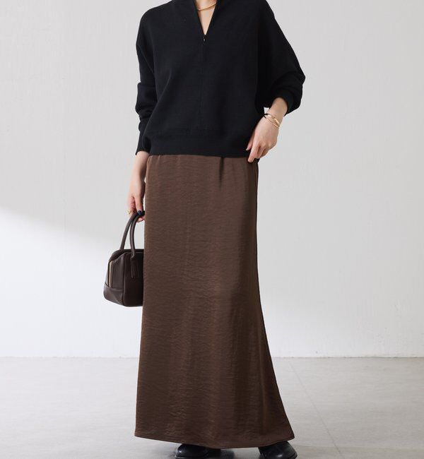  「ジップスウェットライクニット」|ニット・セーター|